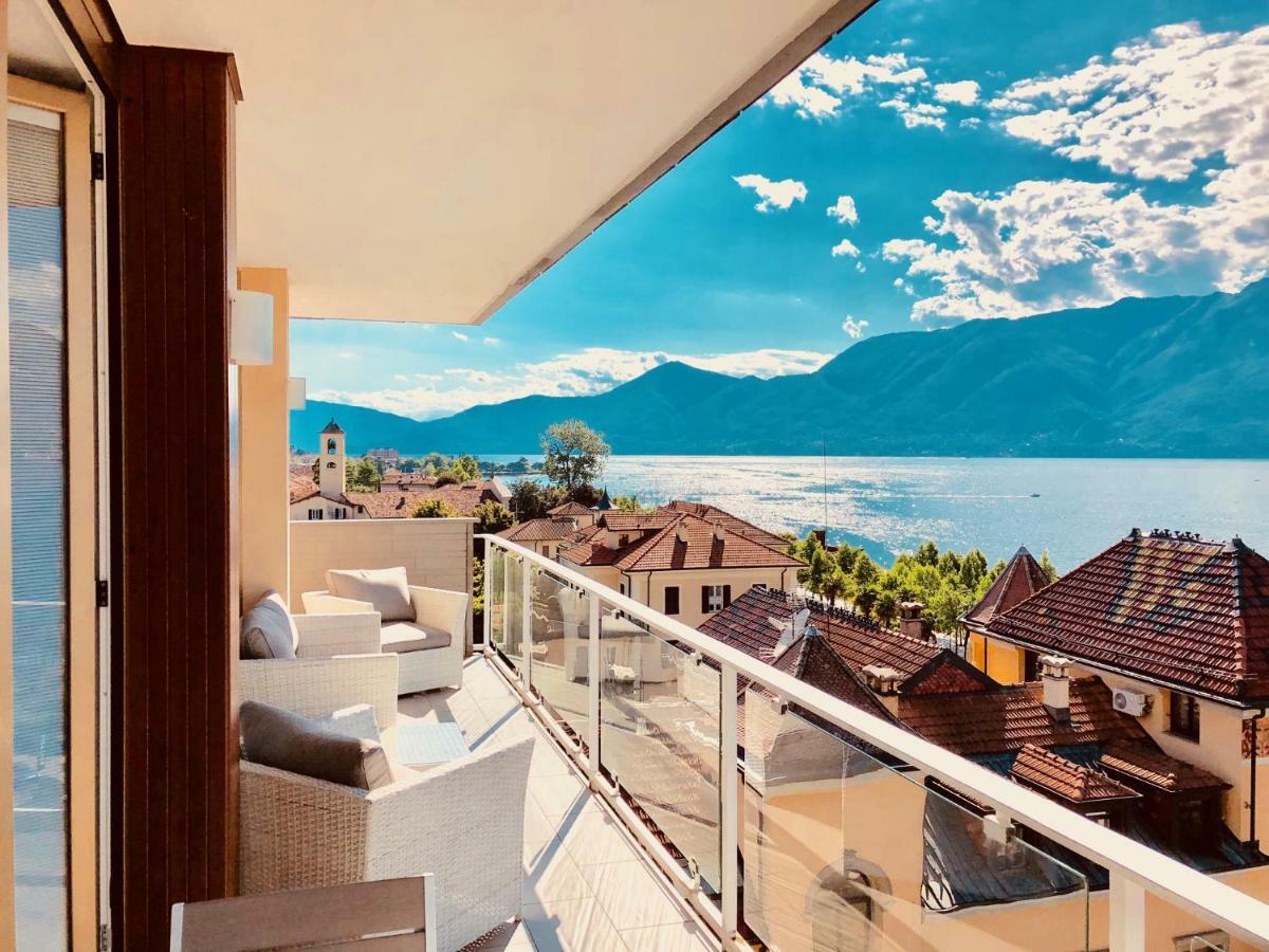 Appartamento Attico Palazzo di Vetro Luino Esterno foto